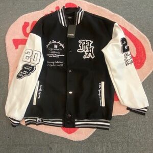 Amiri Pegasus Varsity Jacket - Black & White